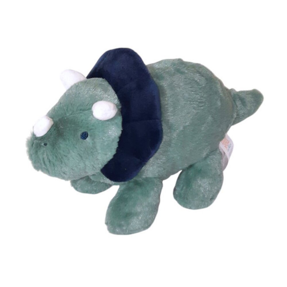 Carters Just One You 68340 Dinosaur Triceratops Baby Lovey Plush BeanBag Toy 11"
